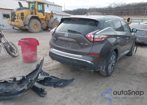 2017 Nissan Murano Sl from USA, damaged, VIN 5N1AZ2MH7HN129806